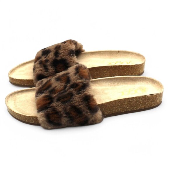Women S Bravoes Fuzzy Slide Sandals - Picture 6 of 8